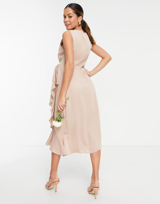 maya maternity bridesmaid dress Maya Maternity Bridesmaid Delicate Sequin Wrap Maxi Dress