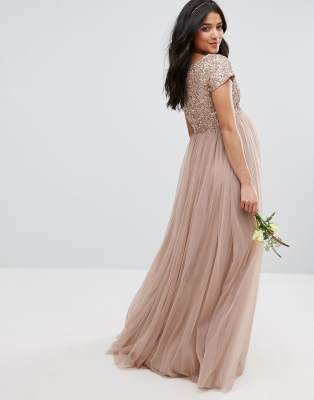 maya maternity maxi dress