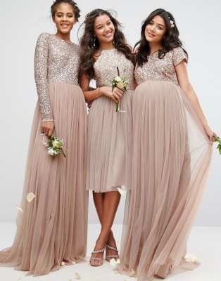 sequin and tulle maternity dress