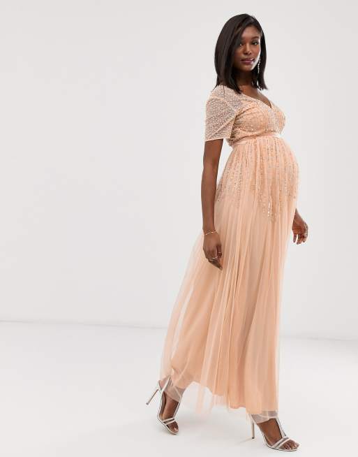 Maya scattered on sale sequin maxi dress