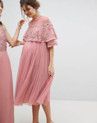 asos maternity cape dress