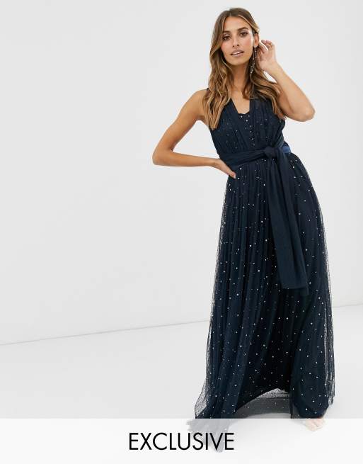 Multiway strap shop maxi dress