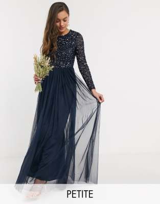 long sleeve maxi sequin dress