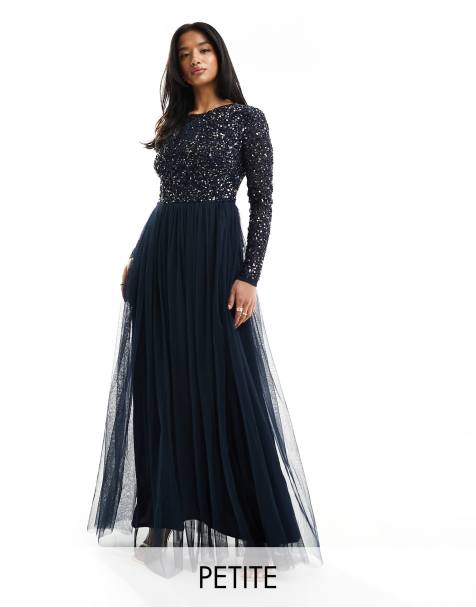 Ladies Party Wear Navy Blue Dress in Theni at best price by DD