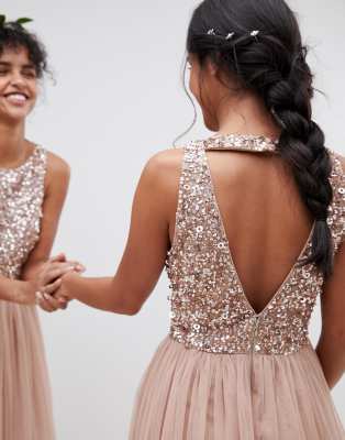 Maya sleeveless sequin bodice hotsell