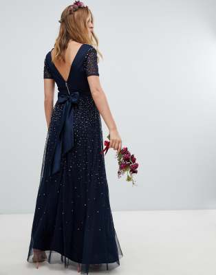 robe maya bleu marine