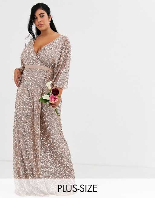 Asos taupe blush outlet bridesmaid dresses