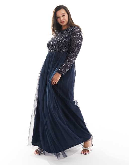 Maya plus size sequin dress sale