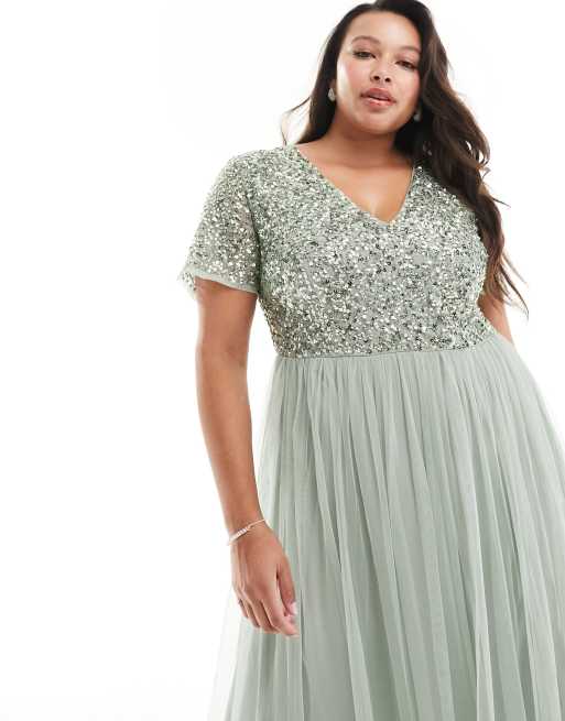 Short sleeve maxi store dress plus size