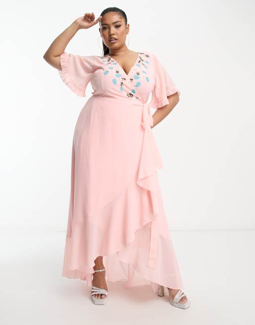 Maya wrap outlet maxi dress