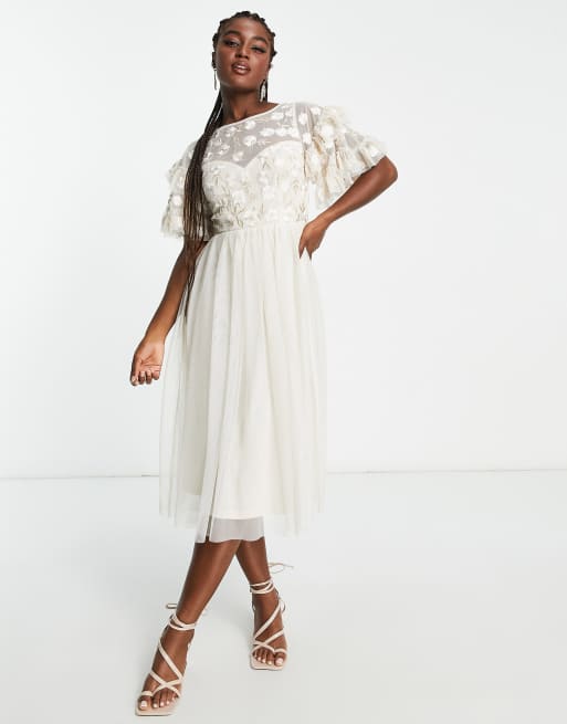 Asos tulle store midi dress