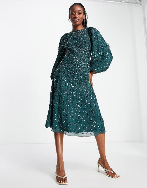 Green shop maya dress