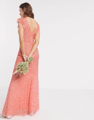asos robe corail