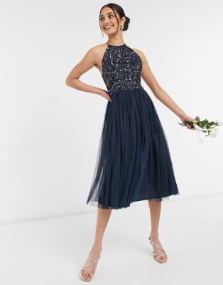 robe maya bleu marine
