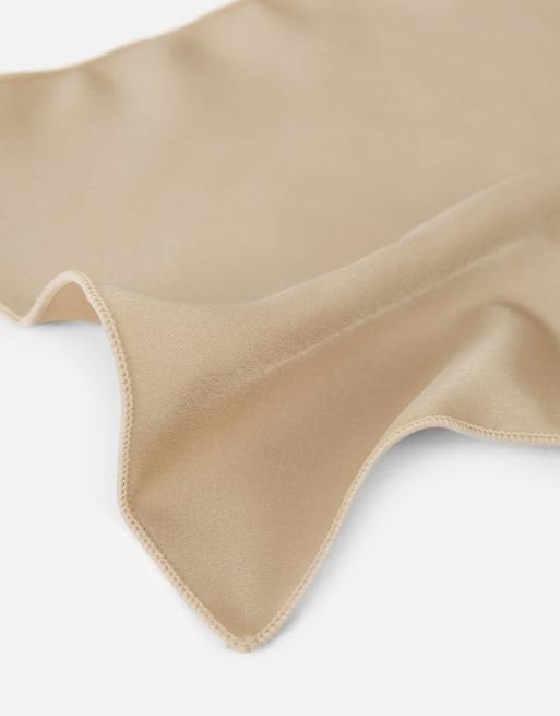 Maya Satin bow tie pocket square set in champagne, 3 of 4