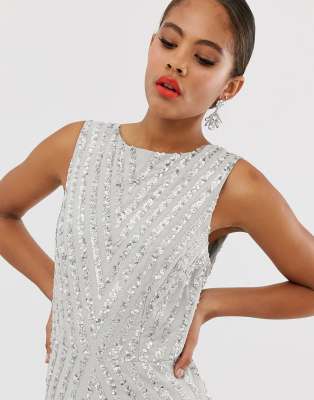 maya sleeveless embellished maxi dress