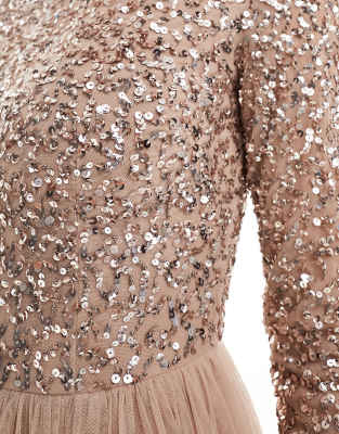 Asos sequin tulle dress best sale