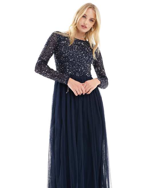 Long sleeve best sale maxi dress tall