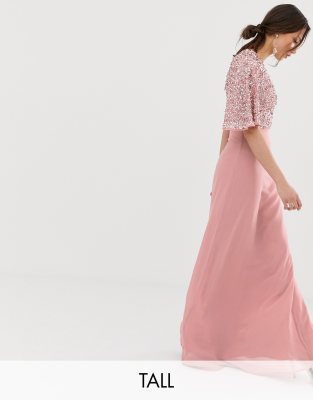 asos sequin top dress