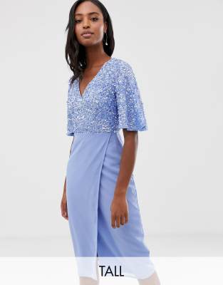 asos sequin top dress