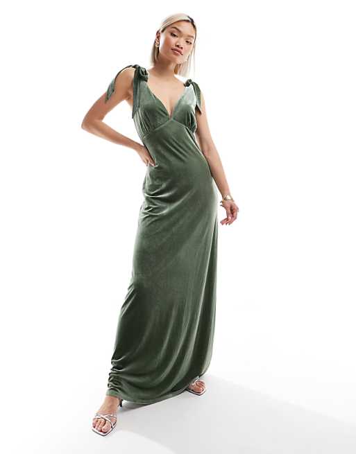 VELVET HAIR BAND THIN MILIEU GREEN VELVET HAIR BAND THIN MILIEU GREEN
