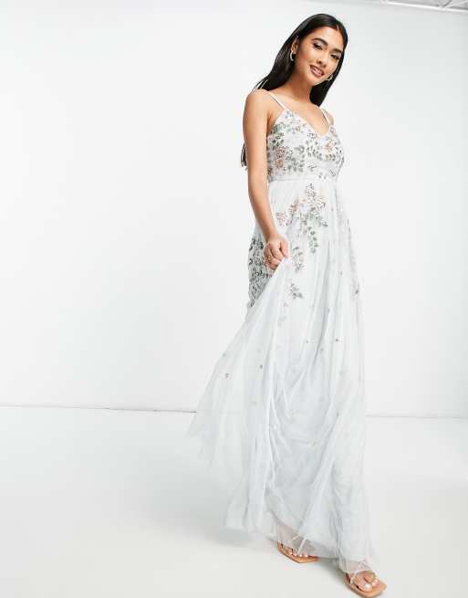 Evening Gown Maya Deluxe Jurk Jurken Boohoo Kleding Sale Versierde