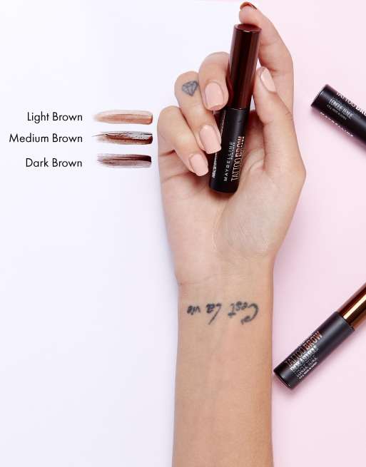 Maybelline eyebrow tattoo light deals brown