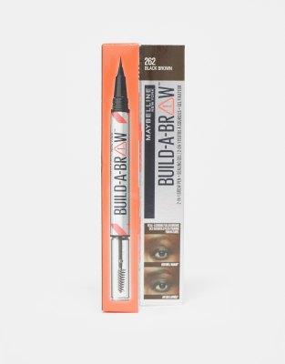 Maybelline - Build-A-Brow - 2 easy steps - Augenbrauenstift und -gel, Schwarzbraun