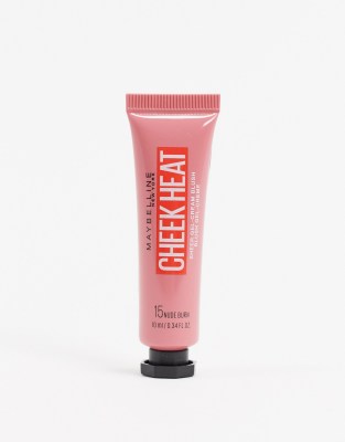 Maybelline - Cheek Heat - Feuchtigkeitsspendendes, mit Wasser angereichertes Gel-Rouge in der Farbe Nude Burn-Rosa