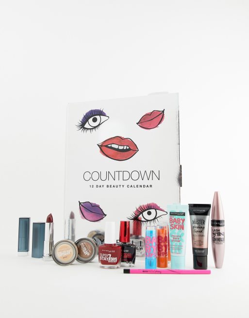 Maybelline Countdown Advent Calendar Christmas giftset for her ASOS