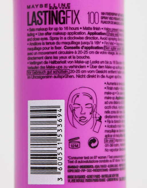 Maybelline - Lasting Fix Matte Finish - Make-up settingspray, 4 van 4