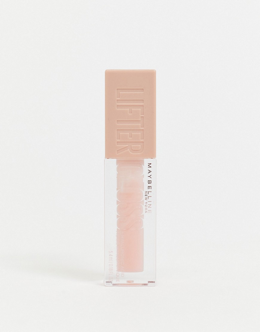 maybelline - lifter gloss plumping hydrating lip gloss - återfuktande läppglans för fylligare läppar i ice-pink
