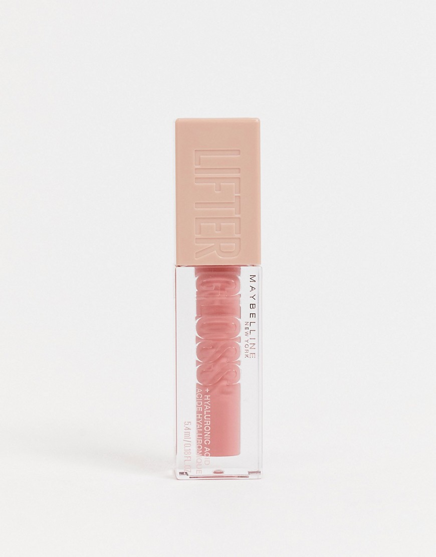 maybelline - lifter gloss plumping hydrating lip gloss - återfuktande läppglans för fylligare läppar - reef-pink