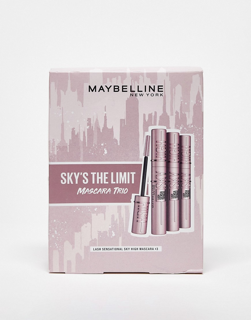 maybelline - new york sky's the limit - gavesæt - sky high mascara-trio (spar 26%)-sort