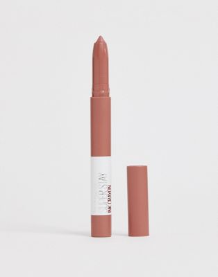 Maybelline Superstay Matte Ink Crayon Lipstick 10 Trust Your Gut - ASOS Price Checker
