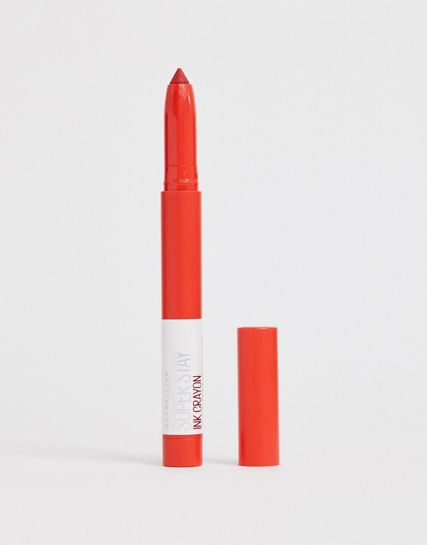Maybelline – Superstay Matte Ink Crayon Lipstick – Läppstift – 40 Laugh Louder-Röd