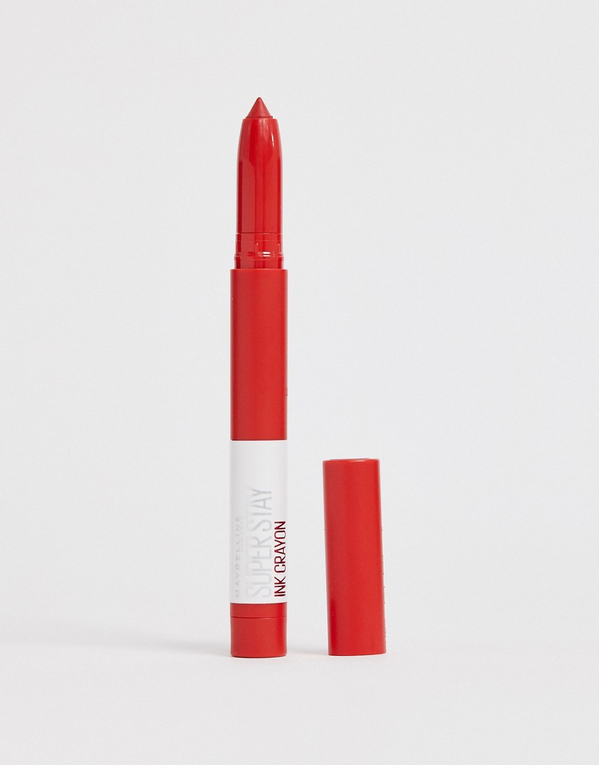Maybelline - Superstay Matte Ink Crayon Lipstick - Lippenstift, 45 Hustle In Heels-Rood
