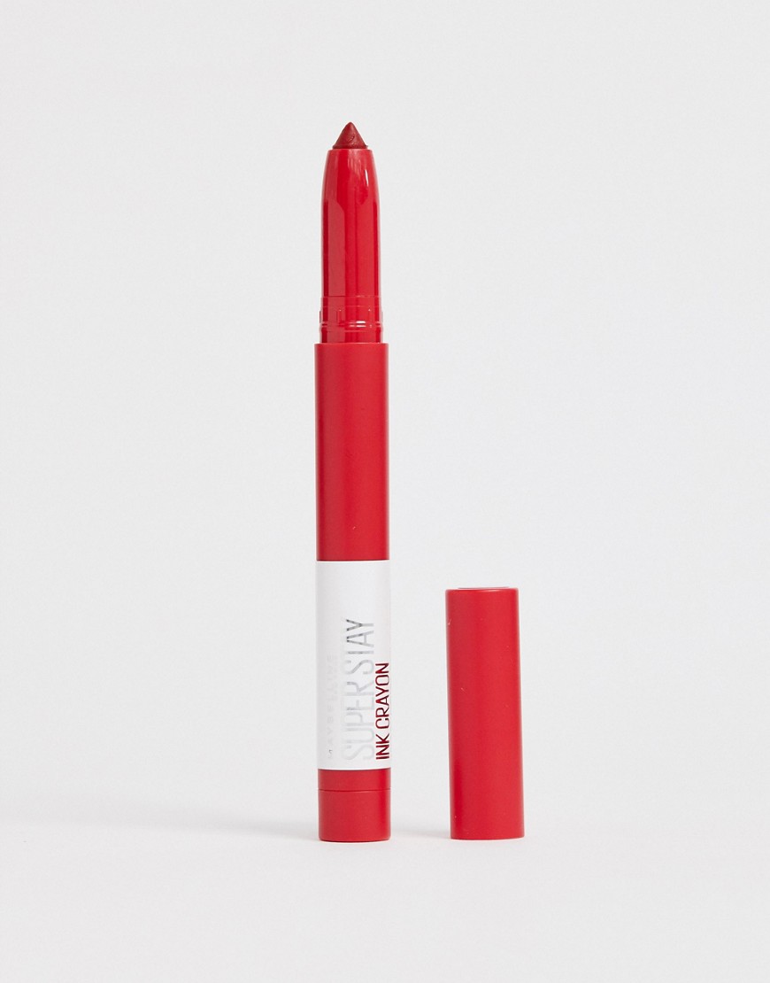 Maybelline - Superstay Matte Ink Crayon Lipstick - Lippenstift, 50 Own Your Empire-Rood