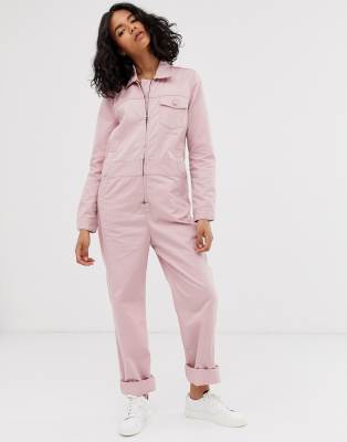 asos pink boiler suit