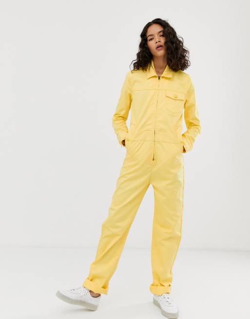 Womens yellow store boiler suit