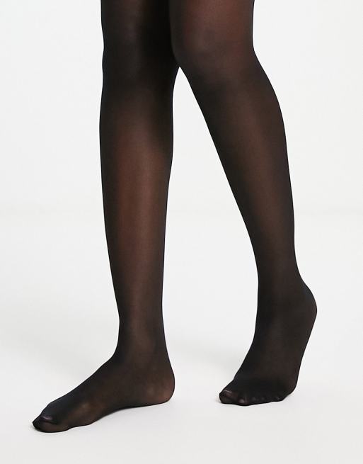 Medias negras transparentes moldeadoras de Pretty Polly | ASOS