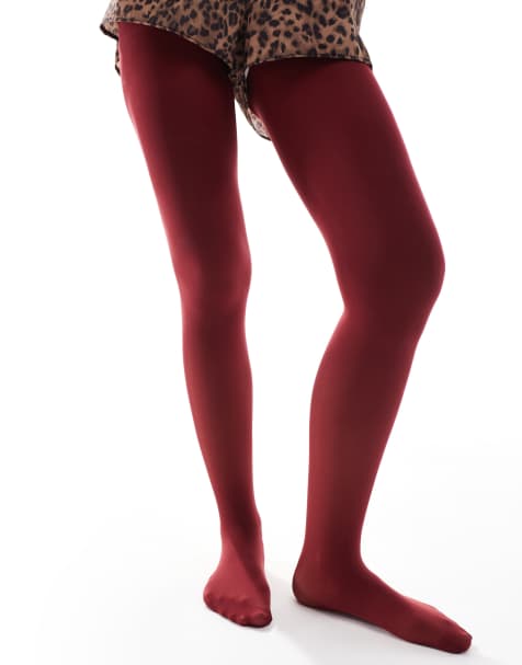 Medias rojo oscuro de 50 deniers muy elásticas de Lindex - view 1