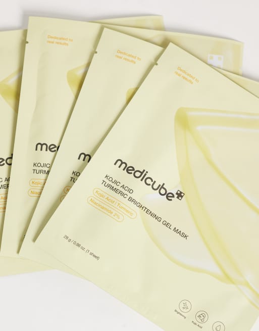 MEDICUBE Kojic Acid Turmeric Brightening Gel Mask x4, 2 van 4