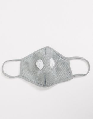 Medipop – Unisex – Waschbare Mund- und Nasenabdeckung in Grau