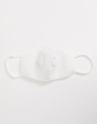 Medipop – Unisex – Waschbare Mund- und Nasenabdeckung in Weiß-Grau