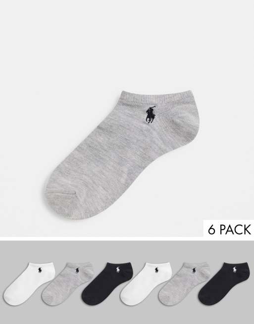 Meget lave sportsstrømper i 6-pak fra Polo Ralph Lauren