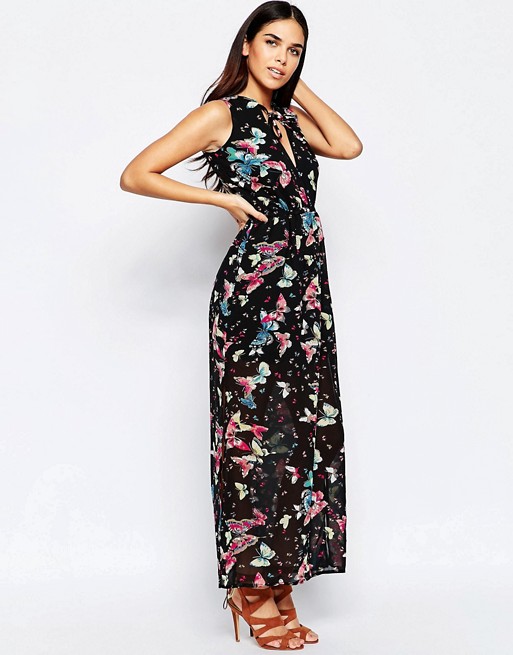 Mela Loves London | Mela Loves London Butterfly Print Maxi Dress