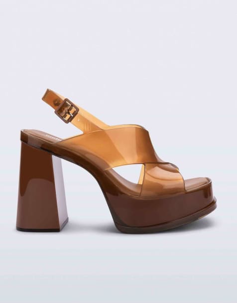 Melissa Dance platform heel in brown - view 1