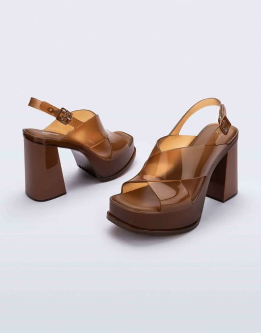 Melissa Dance platform heel in brown, 3 of 4