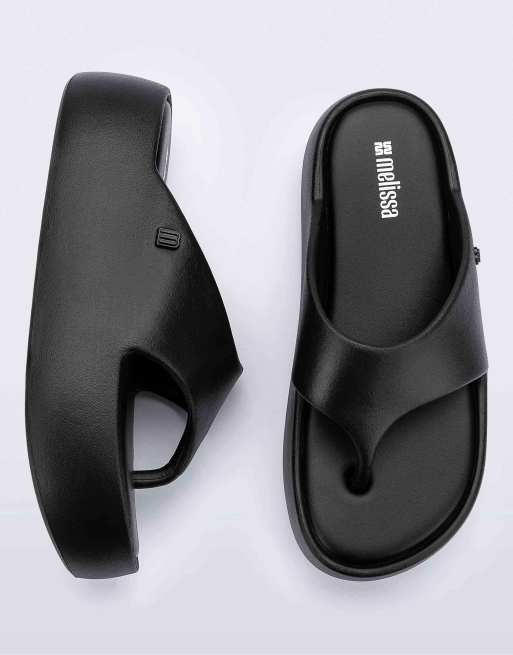 Melissa Free platform thong slip on sandal in black, 4 of 4